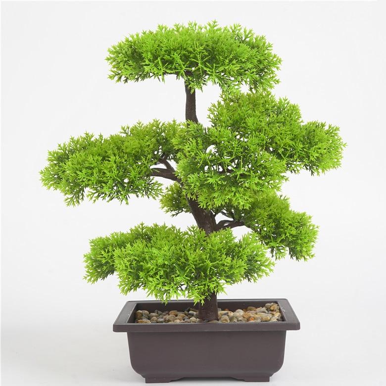 Artificial Bonsai Pine Tree Pot