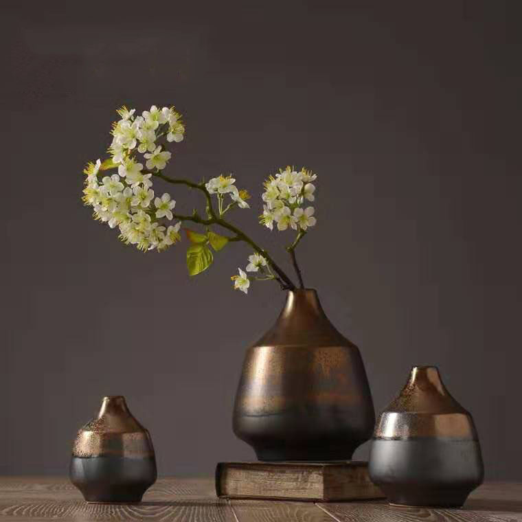 American Nordic Creative Ceramic Living Room Flower Arrangement Vase Home TV Cabinet Soft Decoration Entrance Art Decoration
