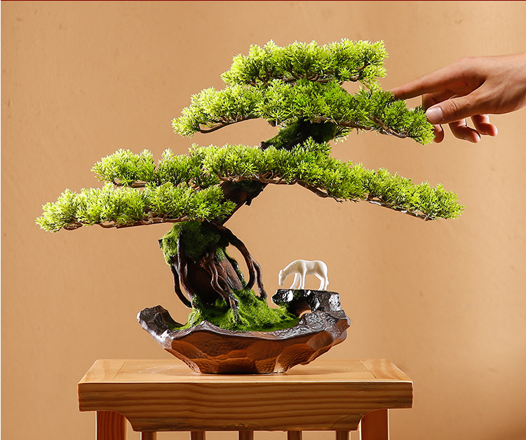 Premium Artificial Bonsai Pine Tree Plant