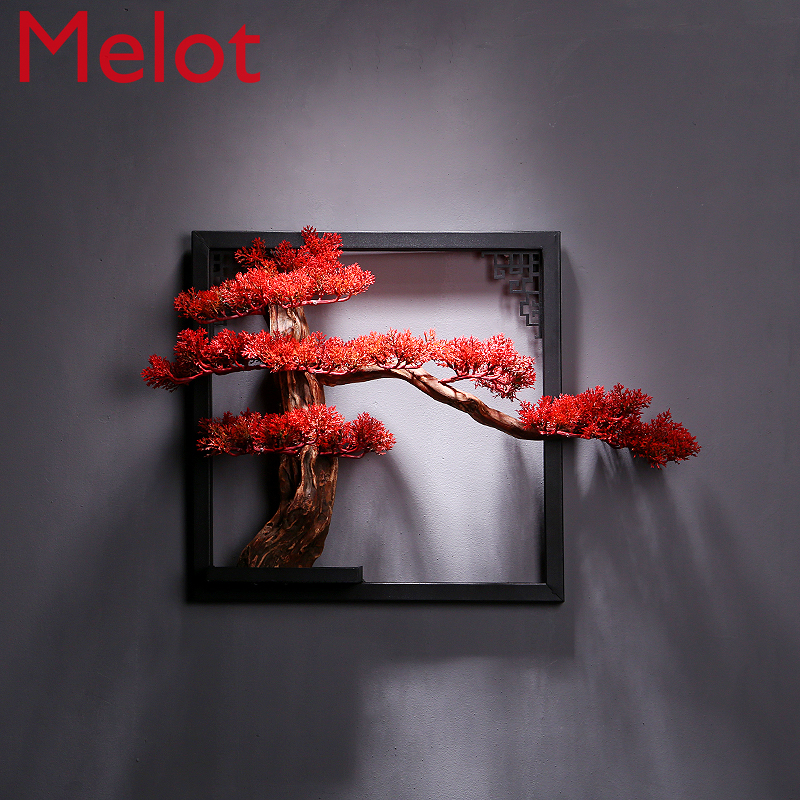 Chinese Zen Welcome Pine Living Room Corridor Wall Hangings Light Luxury Wall Small Wall Hanging