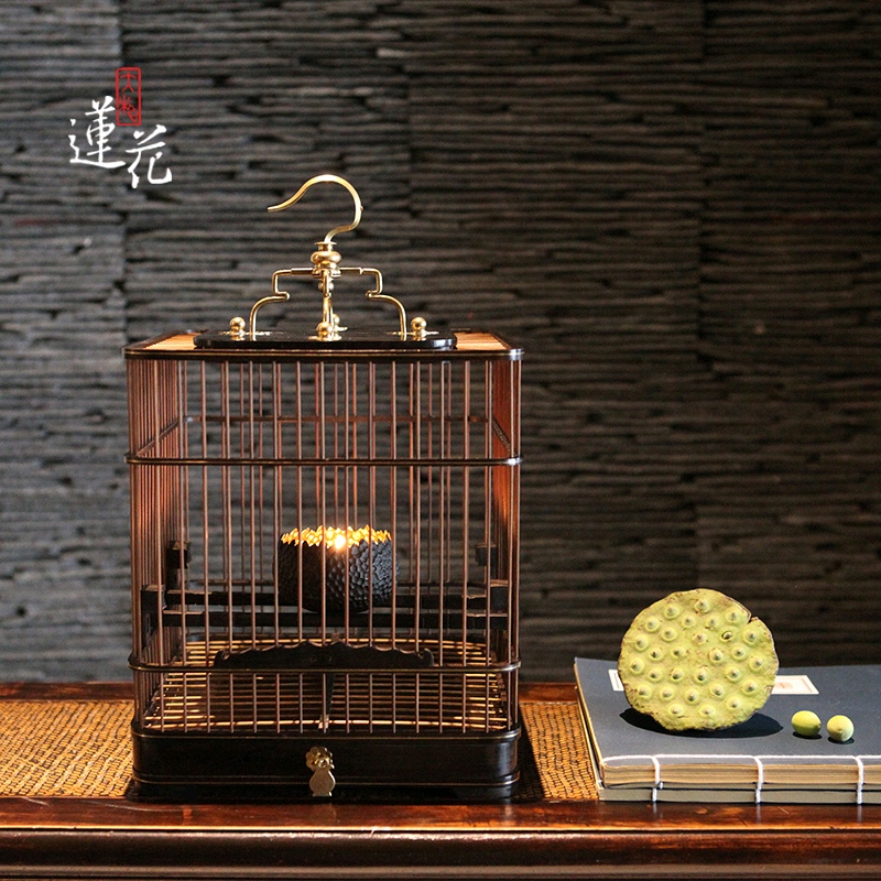 New Chinese Style Decoration Bird Cage Home Soft Decoration Decoration Model Room Study Exquisite Bird Cage