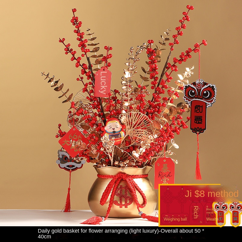Daily Gold Lucky Decoration Opening Gift High-End New Store Gift Front Desk New Year Decoration Housewarming Decoration