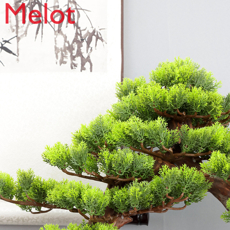 New Chinese Artificial Bonsai Modern Minimalist Sand Table Welcome Pine Tree Root Indoor Living Room Hallway Ornaments Quality