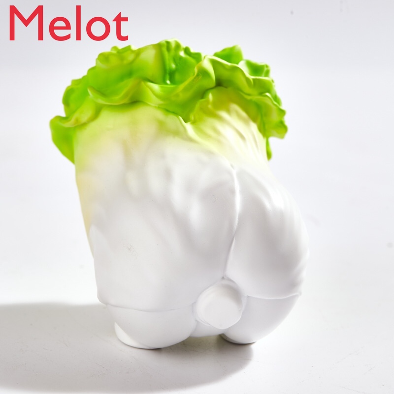 Cabbage Dog Hand-Made Pool's Birthday Gift Model Statue Decoration Blind Box Fashion Play Polaroid Resin Material Hand-Painted