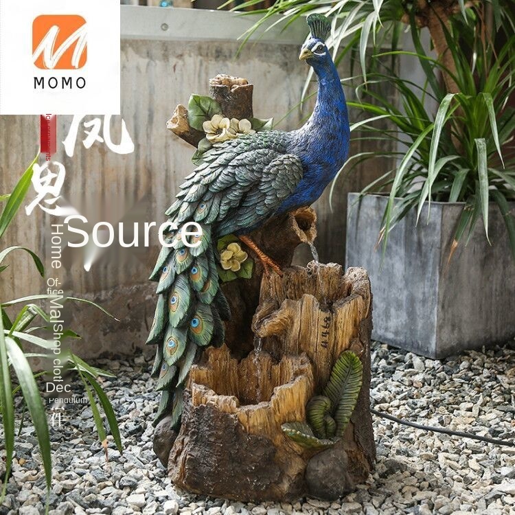 Make a Fortune as Endless as Flowing Water Fountain Decoration Balcony Home Decoration Outdoor Courtyard Garden  Circulating