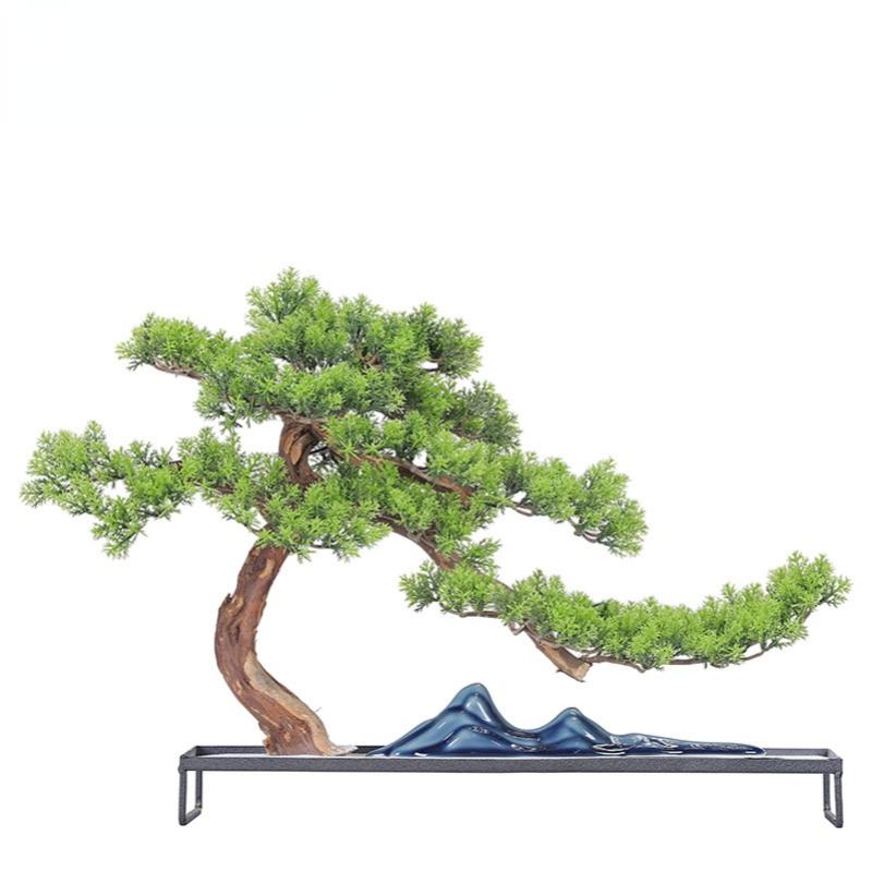 New Chinese Style Light Luxury Simulation Maple Leaf Dry Landscape Rockery Sand Table WelcomeHallwayMicro Landscape Ornaments