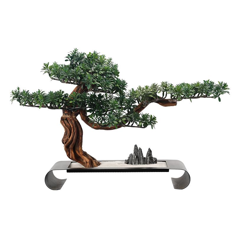 Modern Minimalist Simulation Bonsai Pine Root Carving Indoor Living Room Hallway Ornaments Arborvitae Landscape Modeling