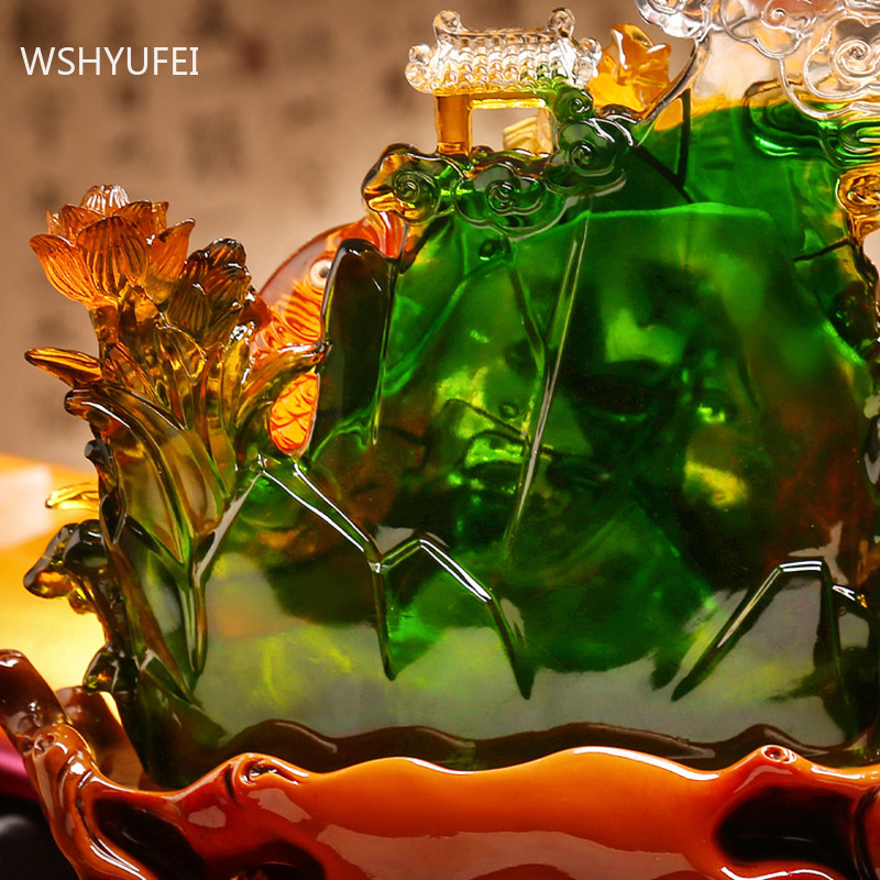 Lucky Fortune Fish Resin Sculpture Home Decoration Living Room Wine Cabinet Feng Shui Ornaments Housewarming Lucky Gifts Crafts