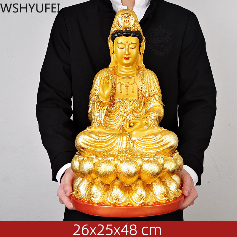 Chinese Style Ceramic Guanyin Buddha Sculpture Home Decoration Accessories Study Office Supplies Buddha Decoration Crafts